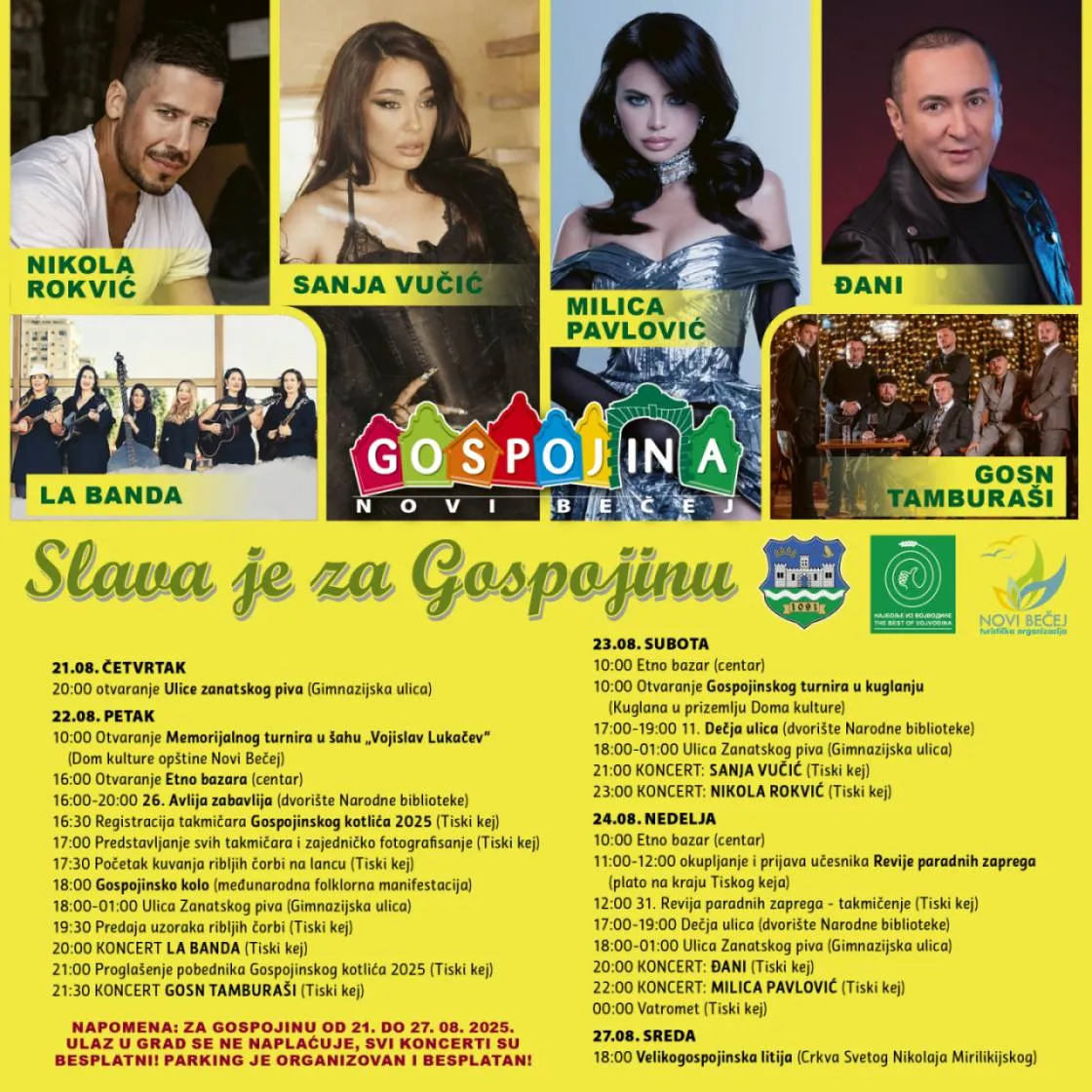 Program Gospojinskih dana